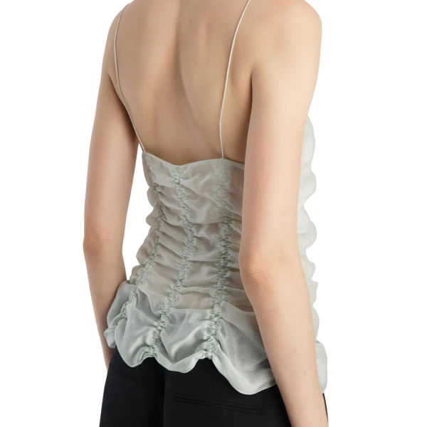 Khaite Inara Top in Ice Green, view 6