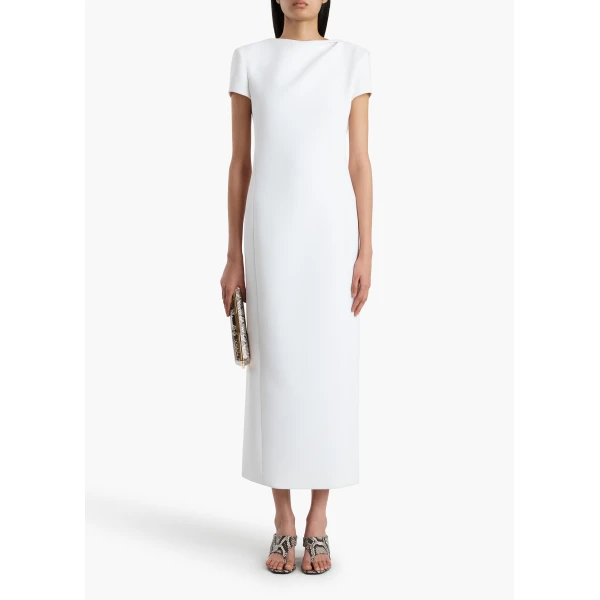 Khaite Iryl Dress in Chalk, view 2