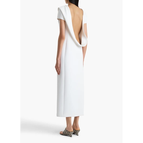 Khaite Iryl Dress in Chalk, view 4