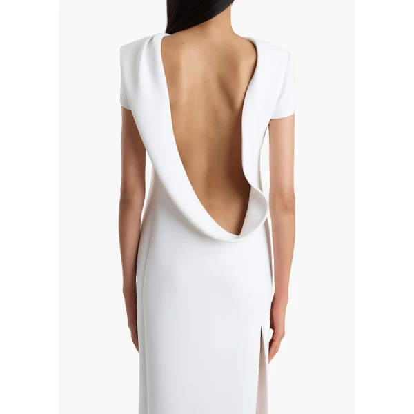 Khaite Iryl Dress in Chalk, view 6