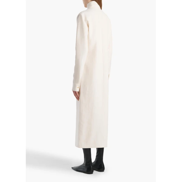 Khaite Ivanna Dress in Cream, view 3