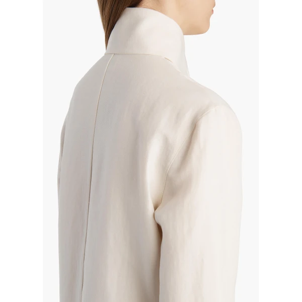 Khaite Ivanna Dress in Cream, view 5