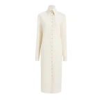 Khaite Ivanna Dress in Cream