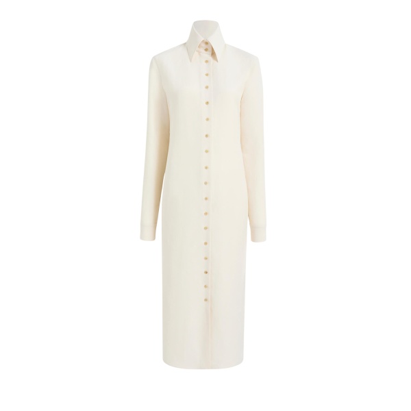 Khaite Ivanna Dress in Cream