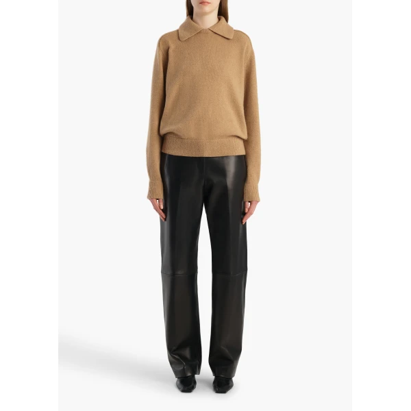 Khaite Jackson Sweater in Camel, view 2