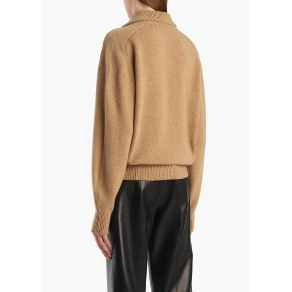 Khaite Jackson Sweater in Camel, view 4