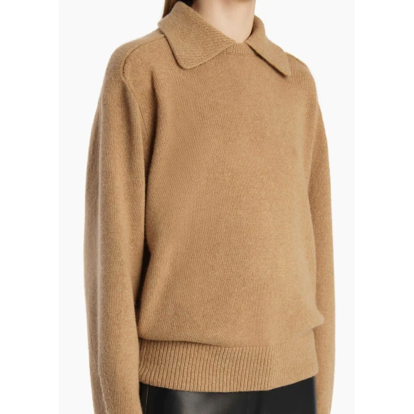 Khaite Jackson Sweater in Camel, view 5