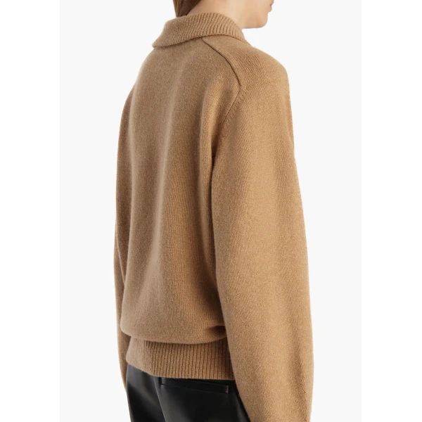 Khaite Jackson Sweater in Camel, view 6