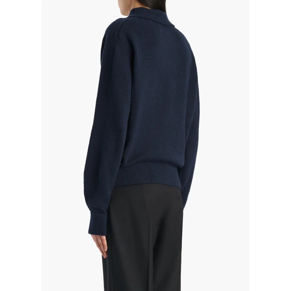 Khaite Jackson Sweater in Midnight Navy, view 4