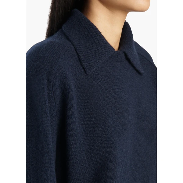 Khaite Jackson Sweater in Midnight Navy, view 5