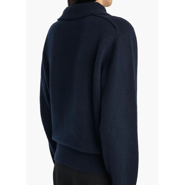 Khaite Jackson Sweater in Midnight Navy, view 6