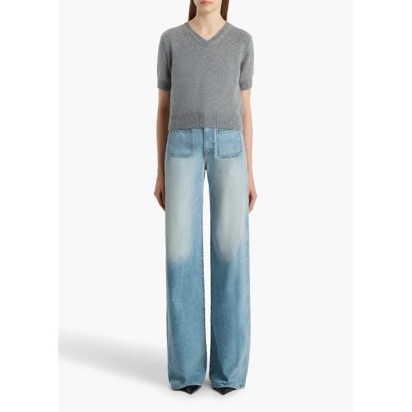 Khaite Jas Sweater in Fog, view 2