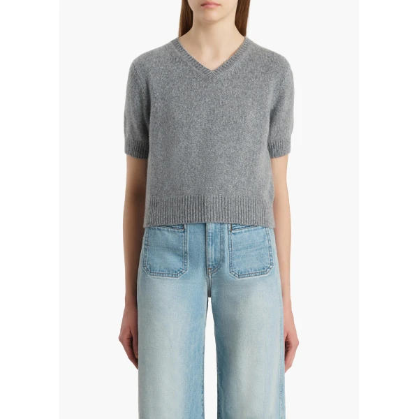 Khaite Jas Sweater in Fog, view 3