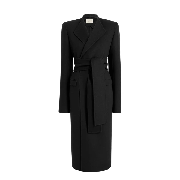 Khaite Jelson Coat in Charcoal