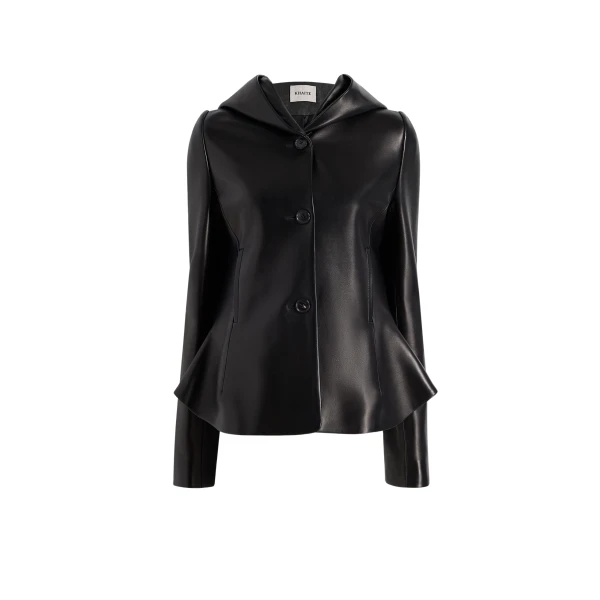 June Jacket in Black Leather