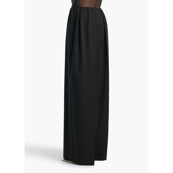Khaite Kaia Pant in Black Wool, view 4