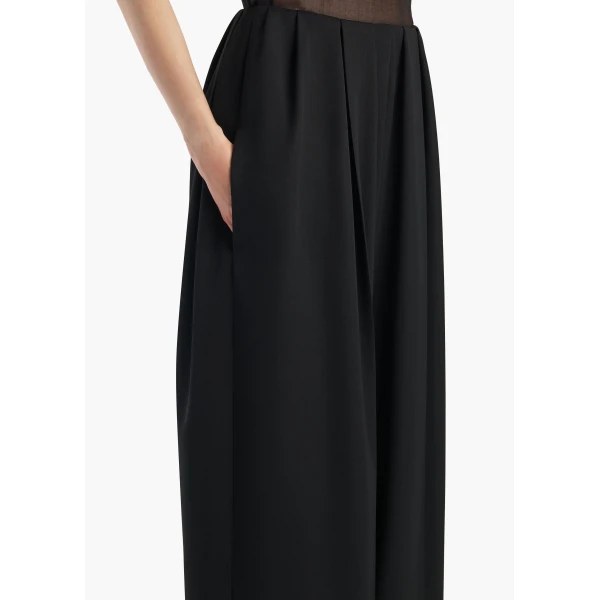 Khaite Kaia Pant in Black Wool, view 5