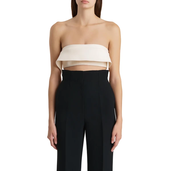 Khaite Kelsi Top in Cream, view 3