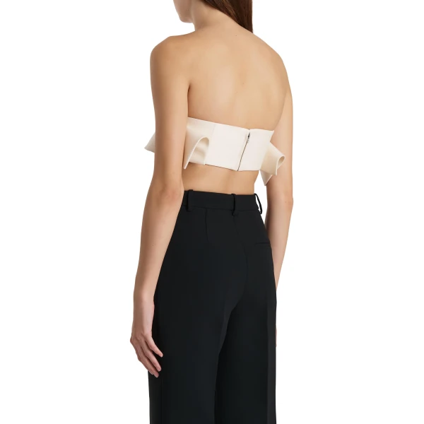 Khaite Kelsi Top in Cream, view 4