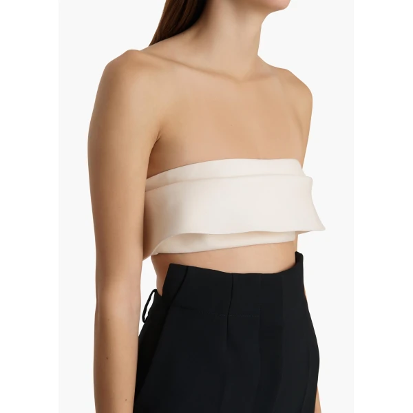Khaite Kelsi Top in Cream, view 5