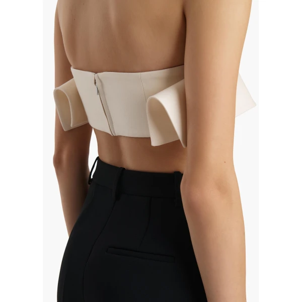 Khaite Kelsi Top in Cream, view 6