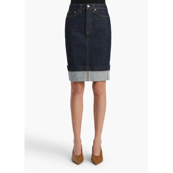 Khaite Kendra Skirt in Benson, view 3
