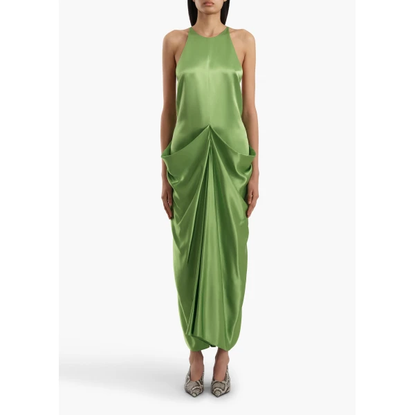 Khaite Kent Dress in Absinthe, view 2