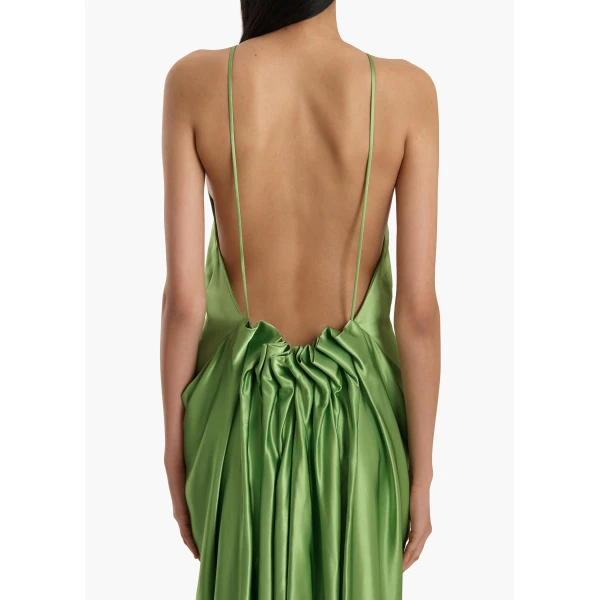 Khaite Kent Dress in Absinthe, view 5