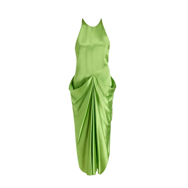 Khaite Kent Dress in Absinthe