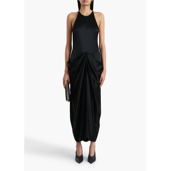Khaite Kent Dress in Black, view 2
