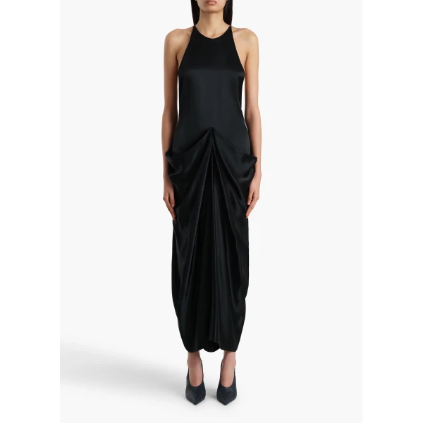 Khaite Kent Dress in Black, view 3
