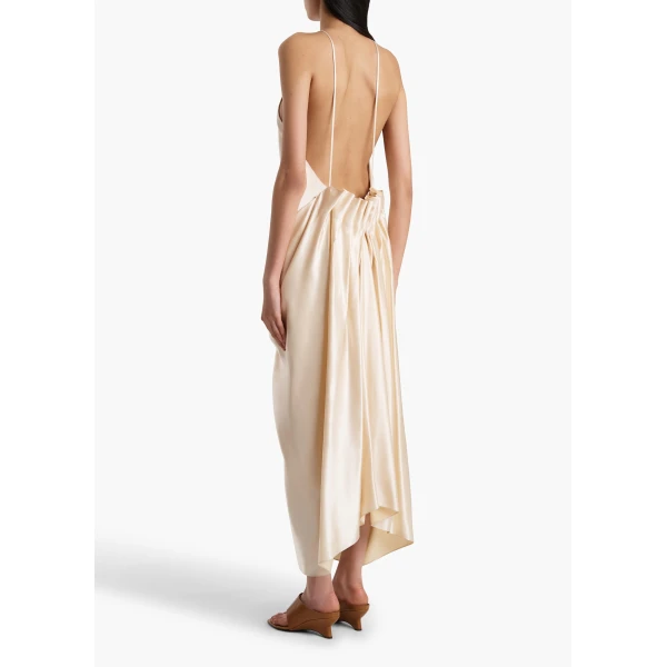 Khaite Kent Dress in Soft Pink, view 3