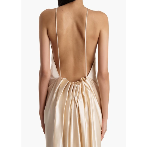 Khaite Kent Dress in Soft Pink, view 5