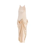 Khaite Kent Dress in Soft Pink