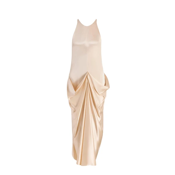 Khaite Kent Dress in Soft Pink