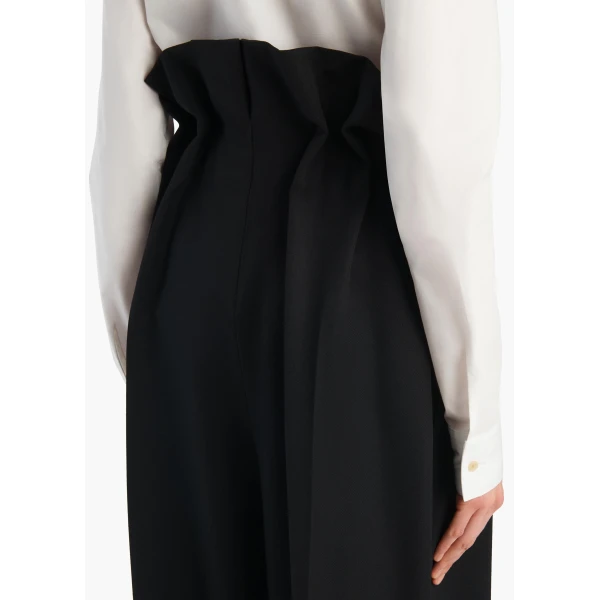 Khaite Kira Pant in Black Wool, view 6