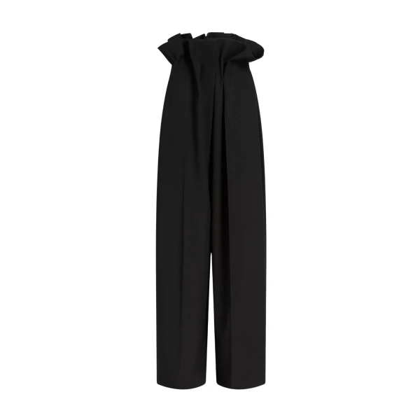 Khaite Kira Pant in Black Wool