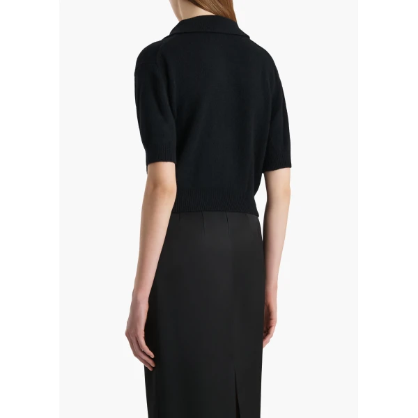 Khaite Leni Sweater in Black, view 3