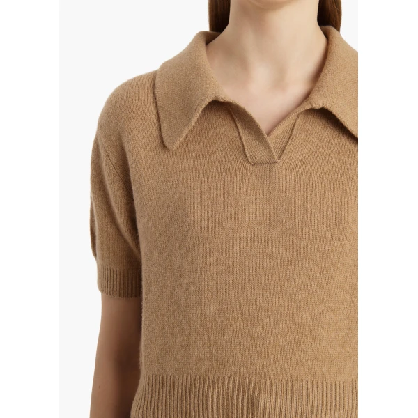 Khaite Leni Sweater in Camel, view 5