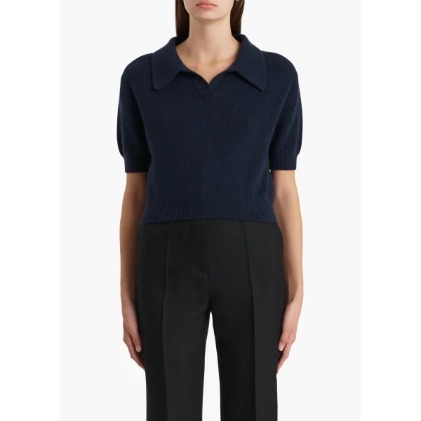 Khaite Leni Sweater in Midnight, view 3