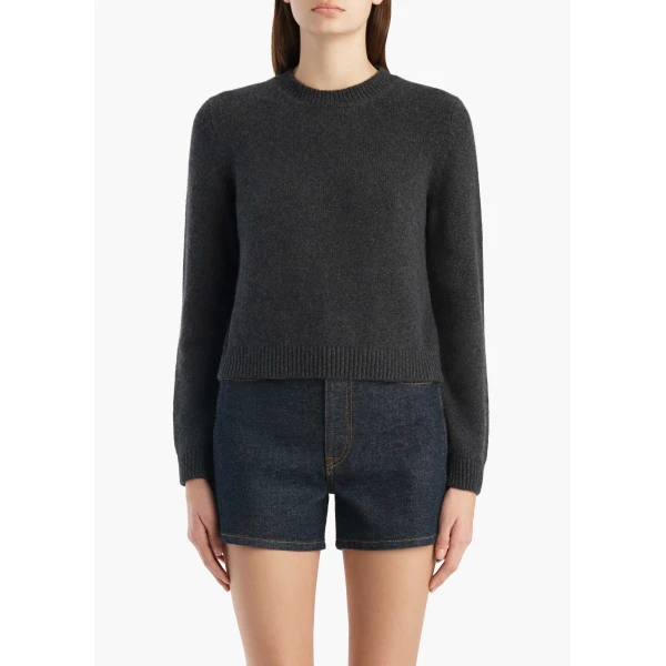 Khaite Leta Sweater in Charcoal, view 3