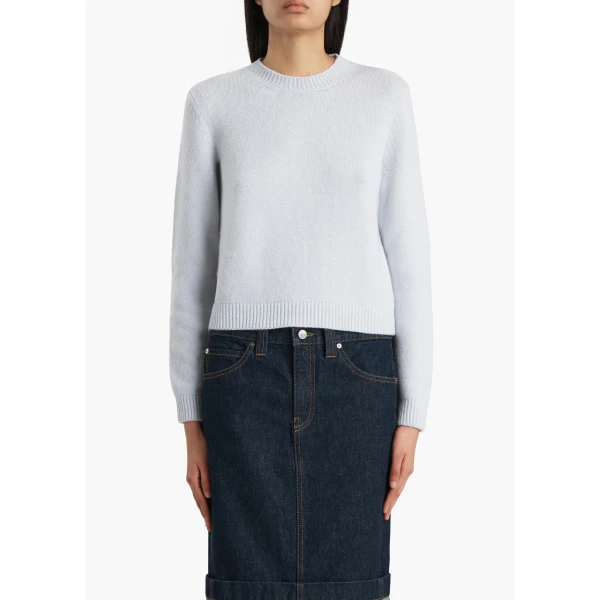 Khaite Leta Sweater in Ice Blue, view 3