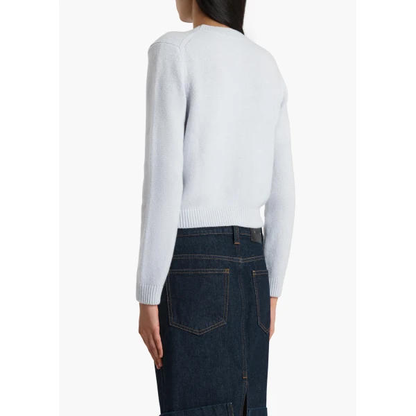 Khaite Leta Sweater in Ice Blue, view 4