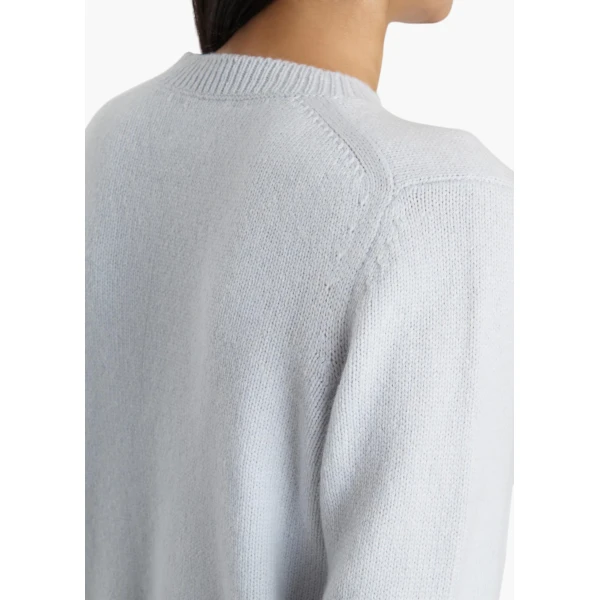 Khaite Leta Sweater in Ice Blue, view 6