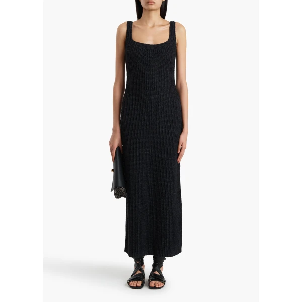 Khaite Lex Dress in Black, view 2