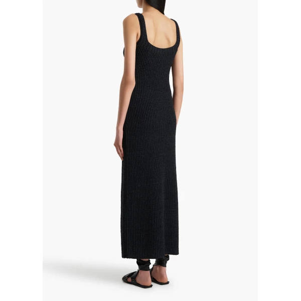 Khaite Lex Dress in Black, view 4