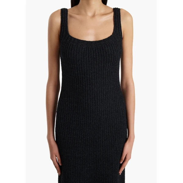 Khaite Lex Dress in Black, view 5