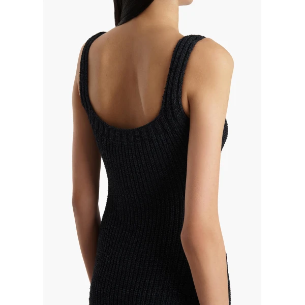 Khaite Lex Dress in Black, view 6