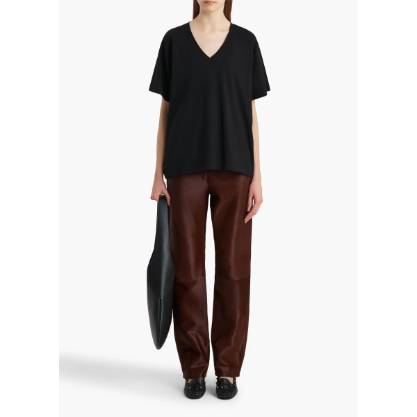 Khaite Linda T-Shirt in Black Top, view 2