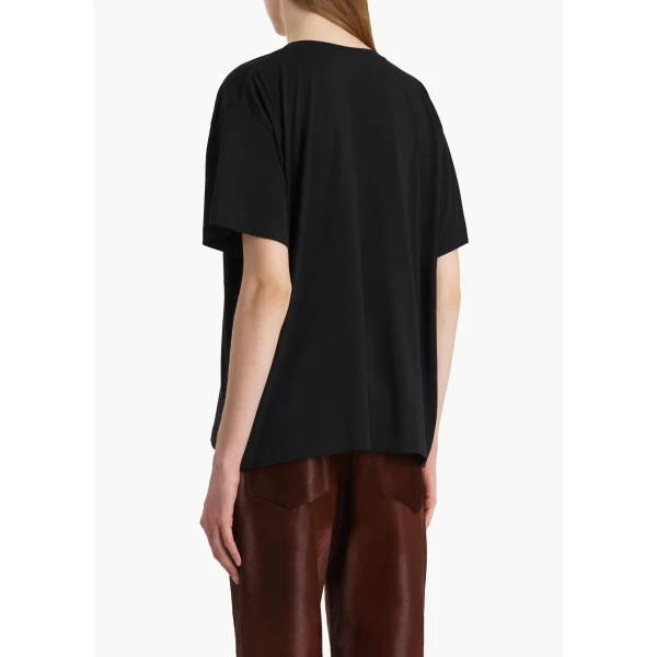 Khaite Linda T-Shirt in Black Top, view 4